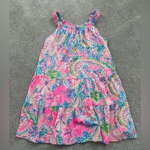 Lilly Pulitzer Pink and Blue Paisley Kids Dress